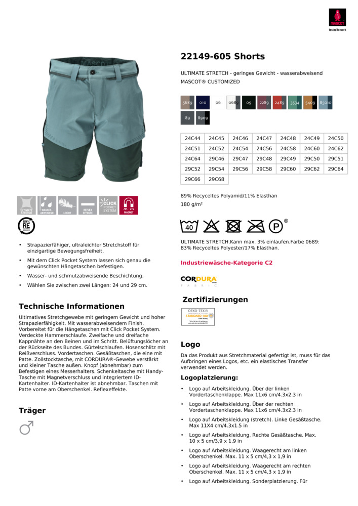 Datenblatt Zertifikat