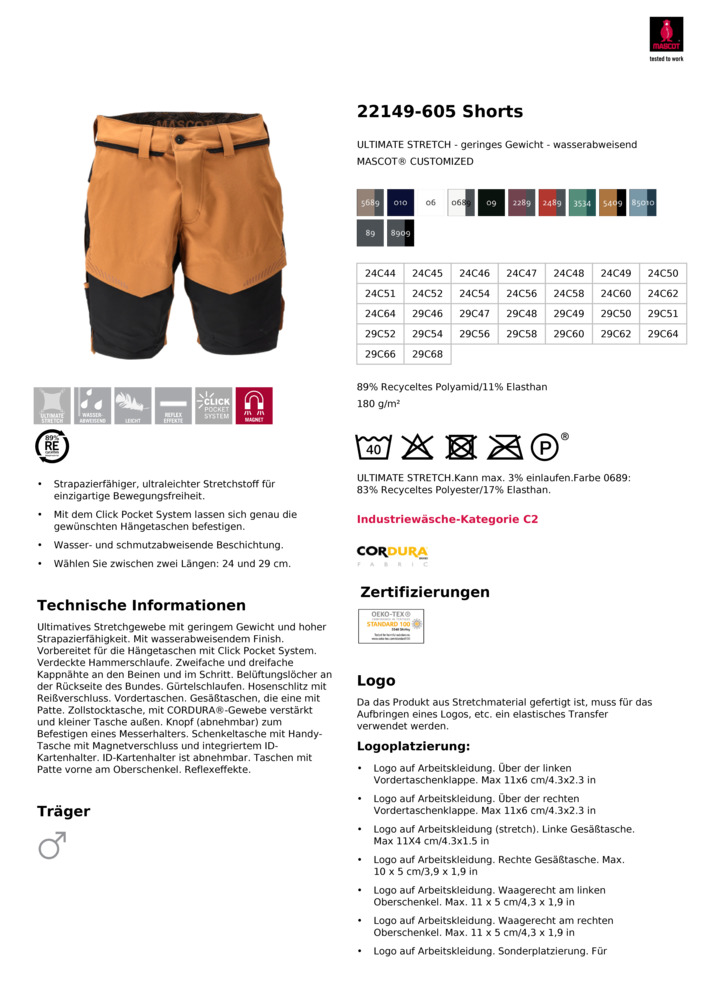 Datenblatt Zertifikat