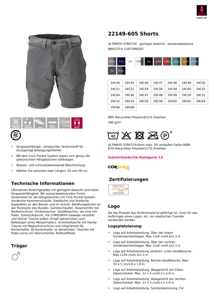 Datenblatt Zertifikat
