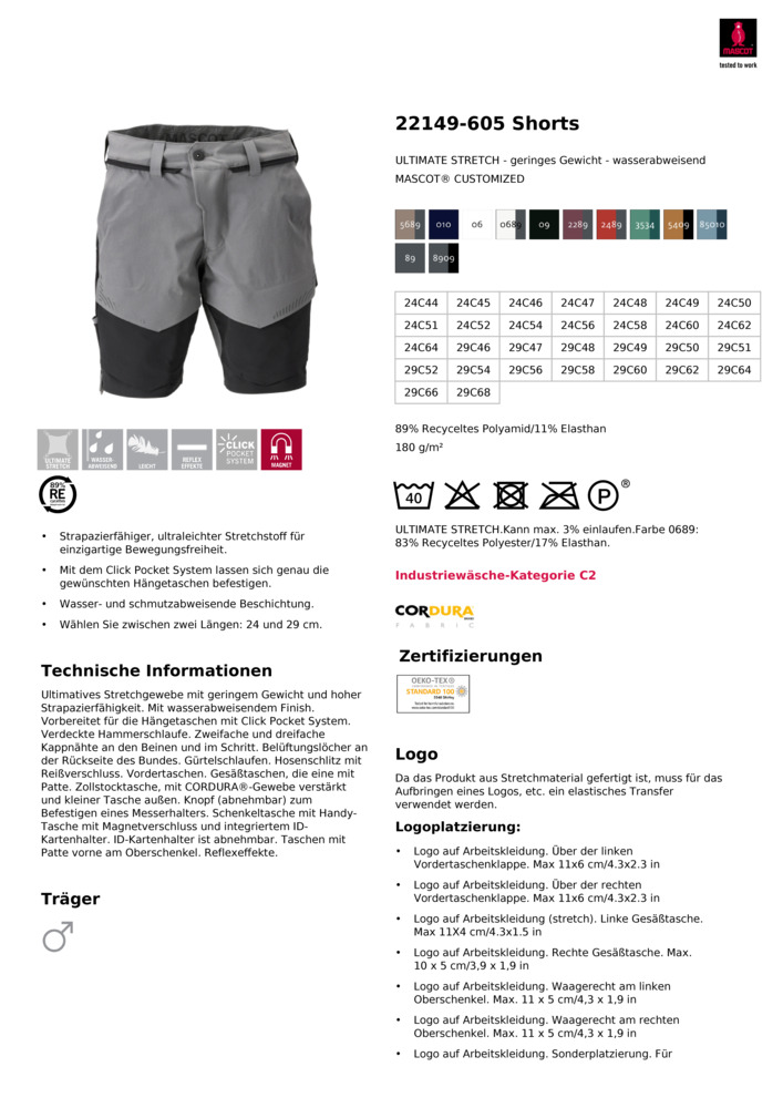 Datenblatt Zertifikat