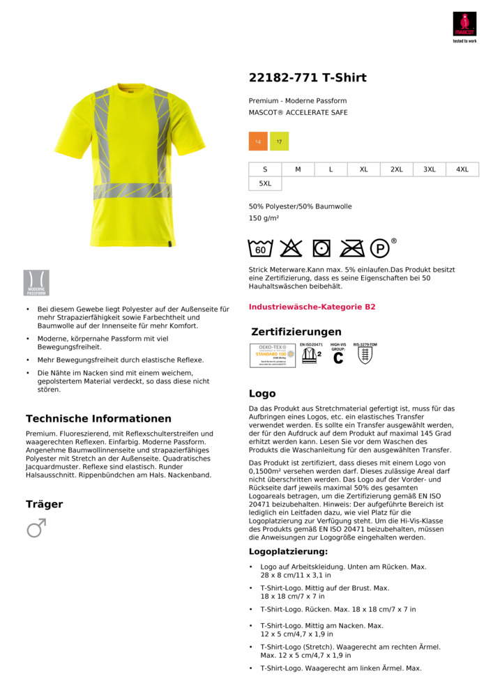 Datenblatt Zertifikat