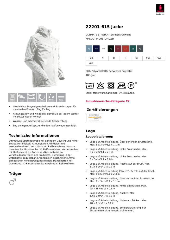 Datenblatt Zertifikat