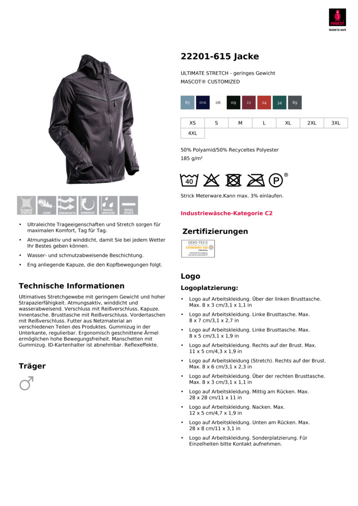 Datenblatt Zertifikat