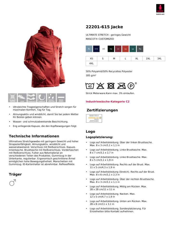 Datenblatt Zertifikat