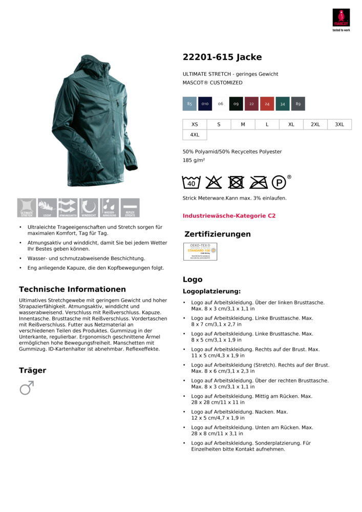 Datenblatt Zertifikat