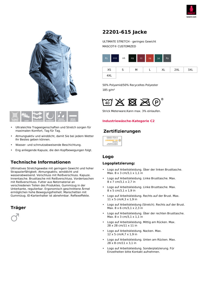 Datenblatt Zertifikat