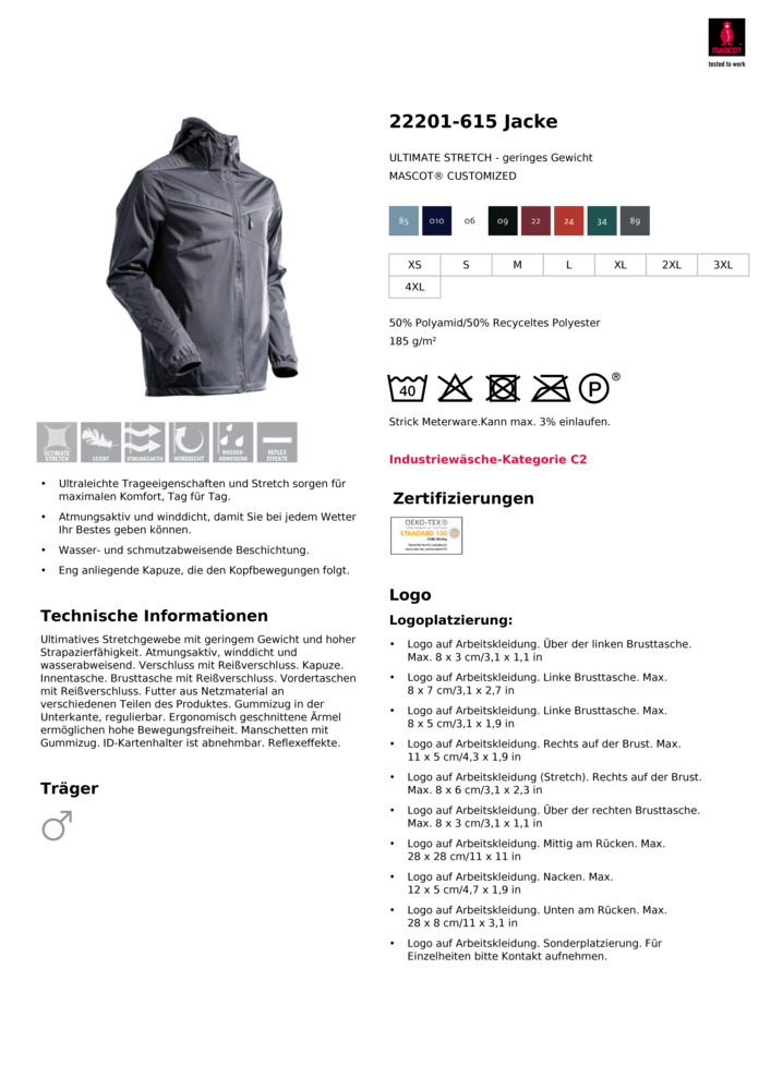 Datenblatt Zertifikat