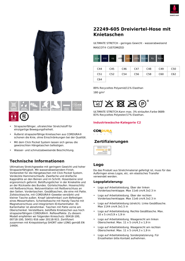 Datenblatt Zertifikat