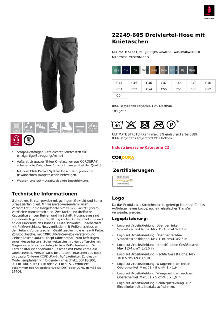 Datenblatt Zertifikat