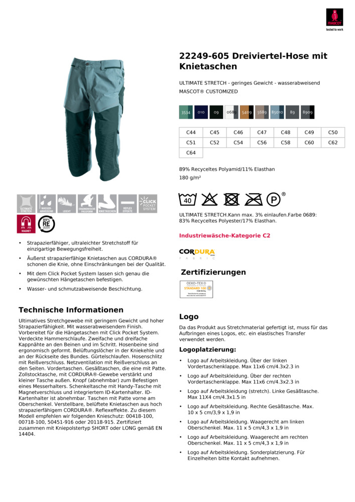 Datenblatt Zertifikat