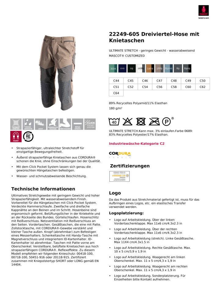 Datenblatt Zertifikat
