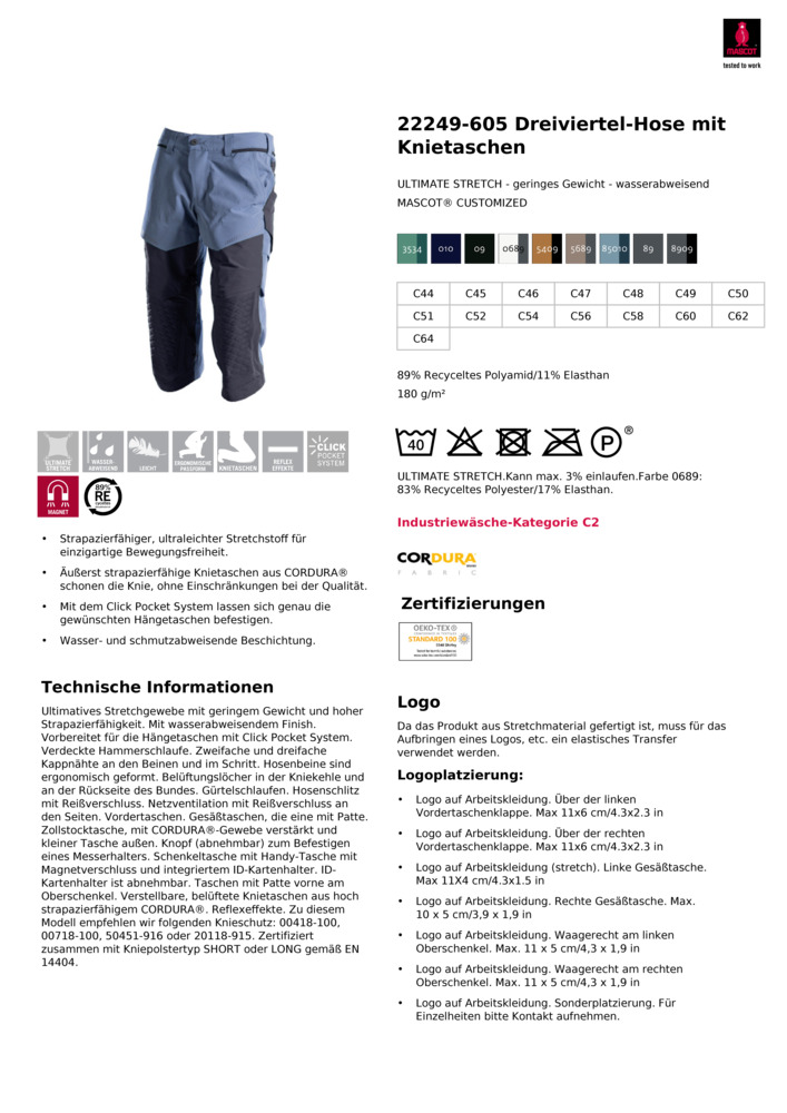 Datenblatt Zertifikat