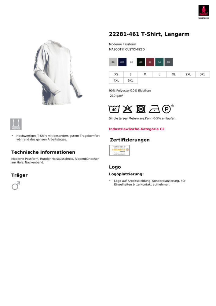 Datenblatt Zertifikat