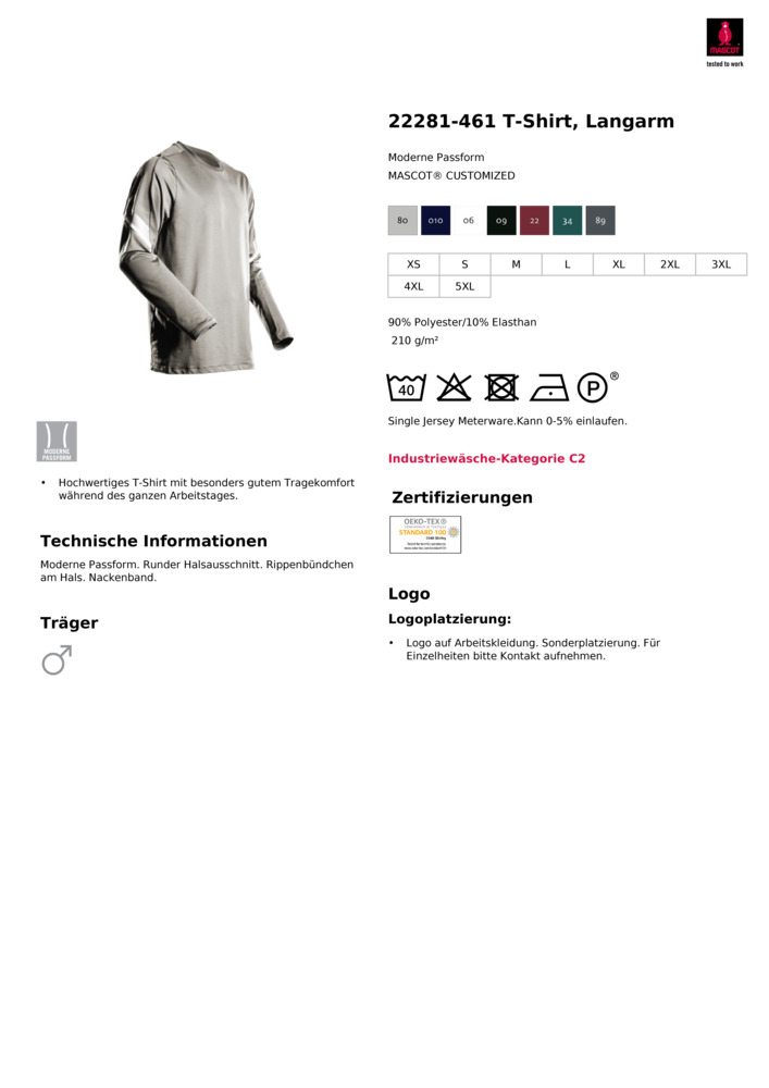 Datenblatt Zertifikat