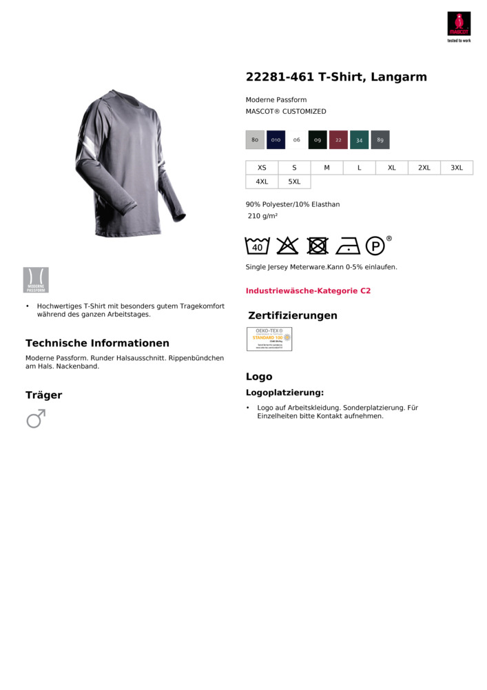 Datenblatt Zertifikat