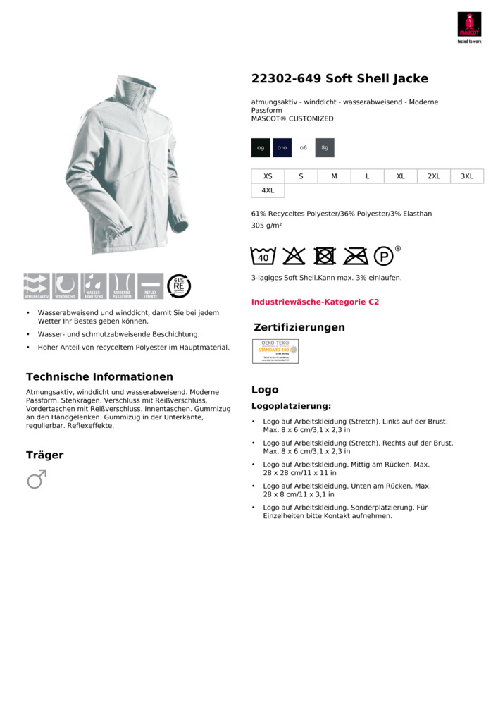 Datenblatt Zertifikat