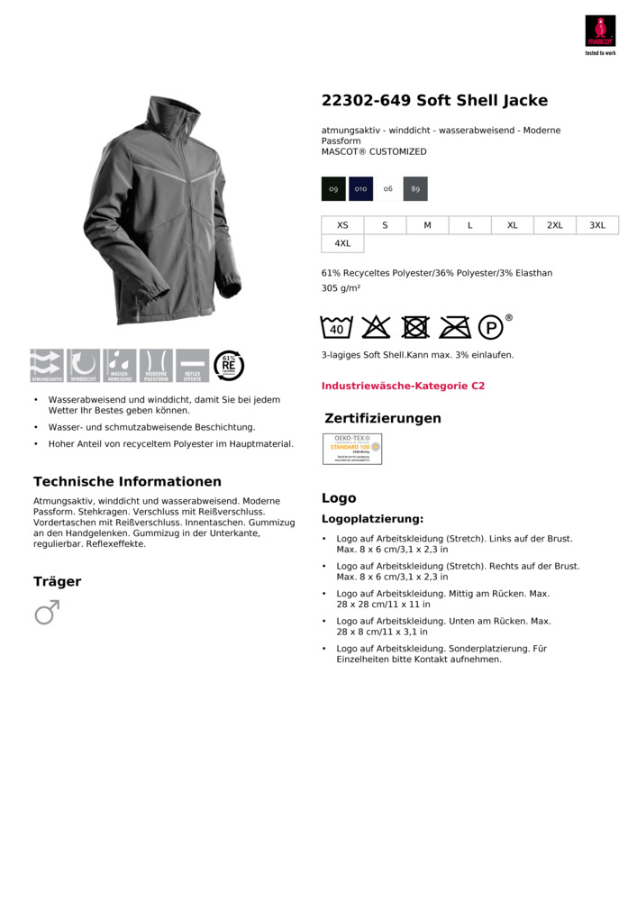 Datenblatt Zertifikat