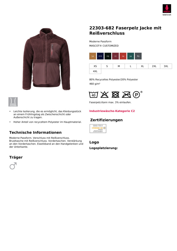 Datenblatt Zertifikat