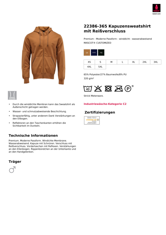 Datenblatt Zertifikat