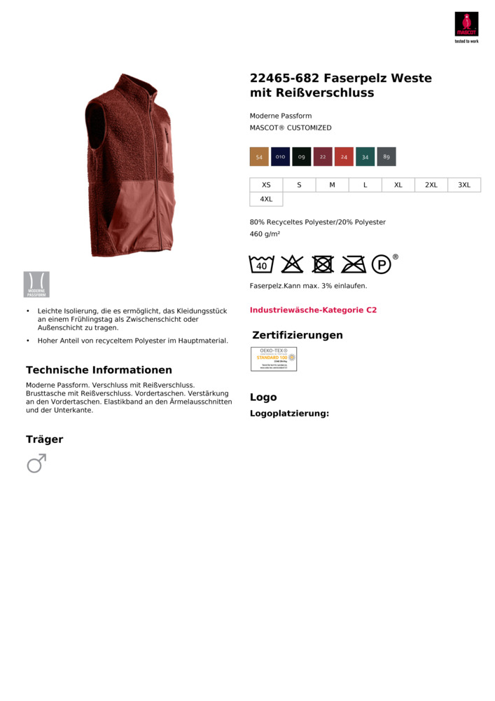 Datenblatt Zertifikat