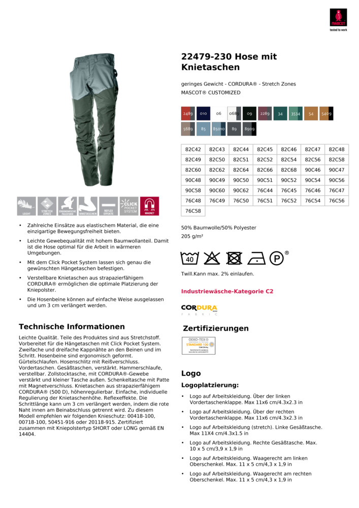 Datenblatt Zertifikat