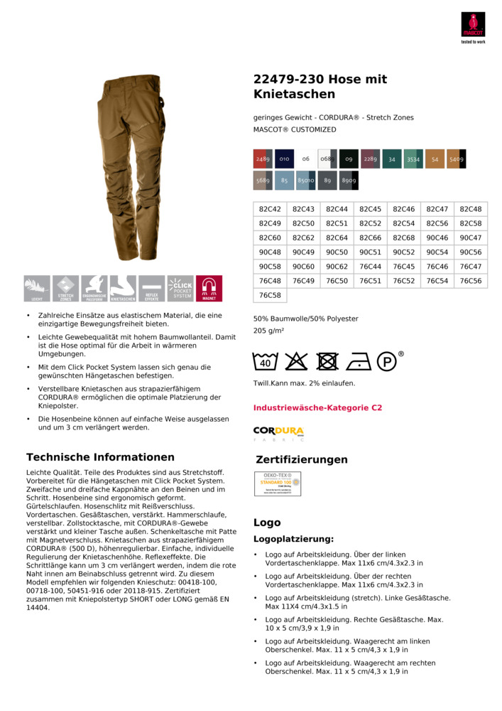 Datenblatt Zertifikat