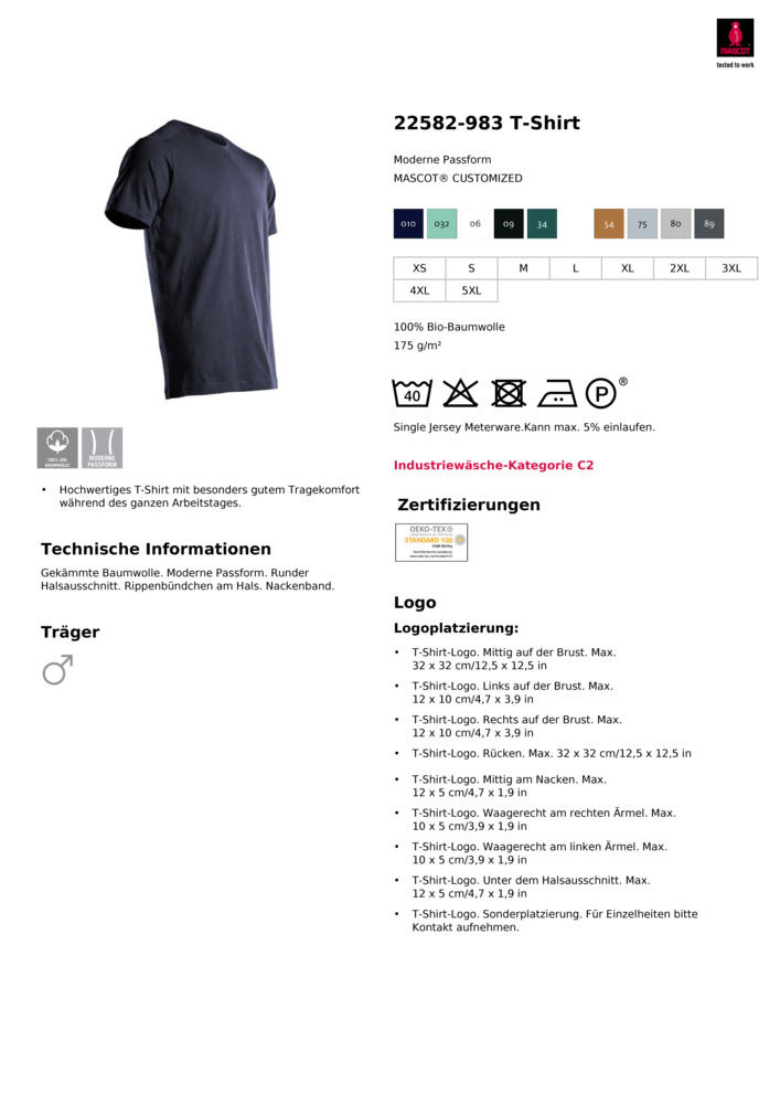 Datenblatt Zertifikat