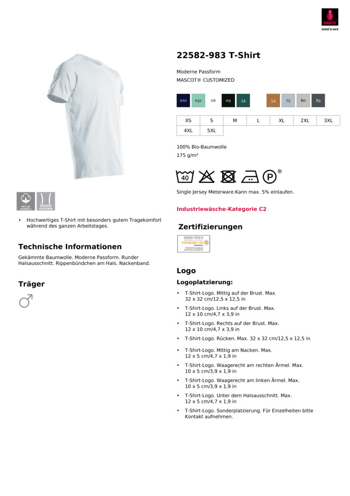 Datenblatt Zertifikat