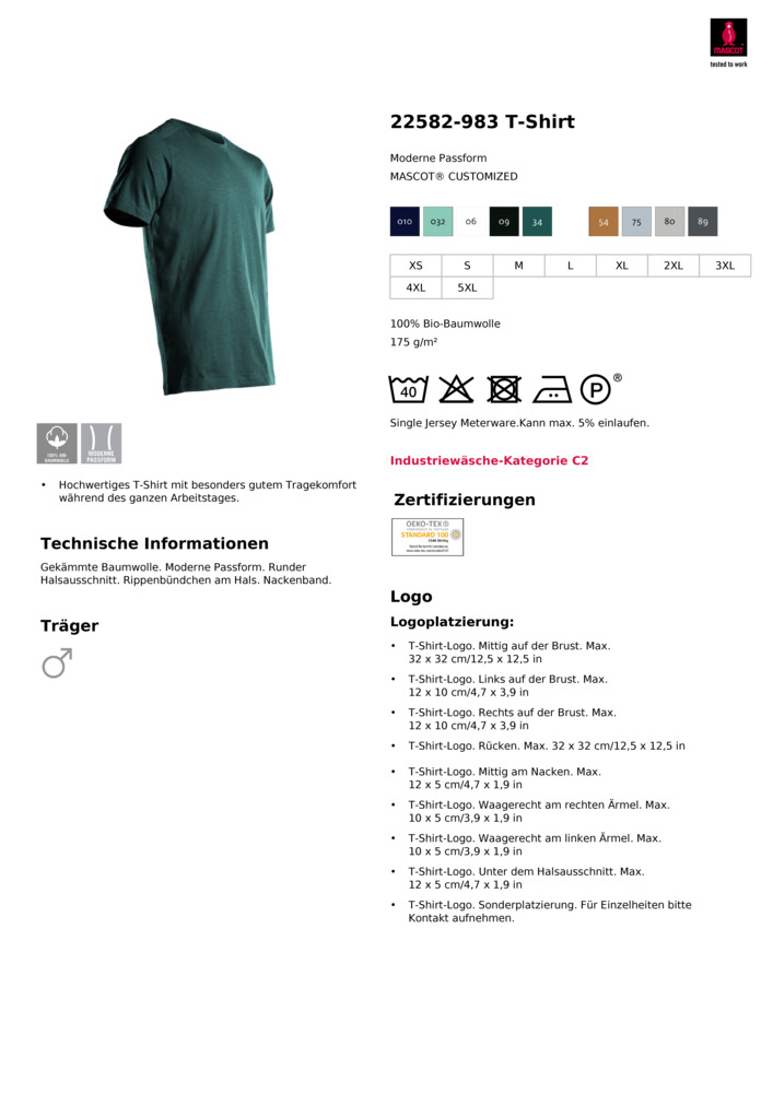 Datenblatt Zertifikat