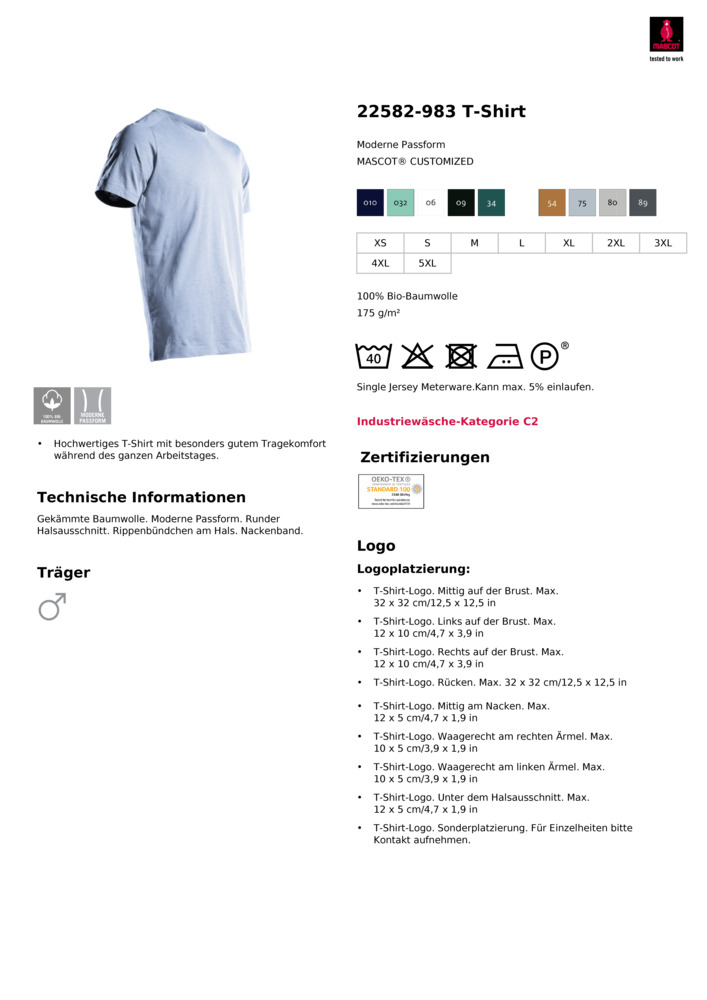 Datenblatt Zertifikat