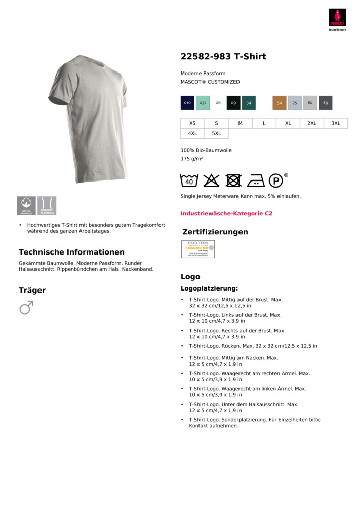 Datenblatt Zertifikat