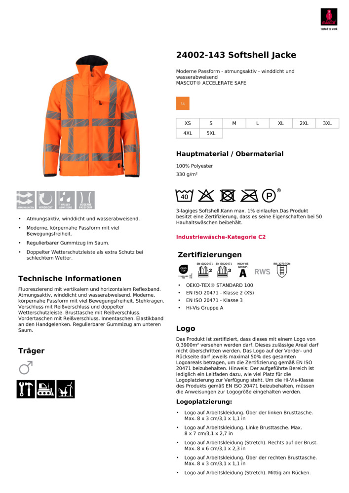 Datenblatt Zertifikat