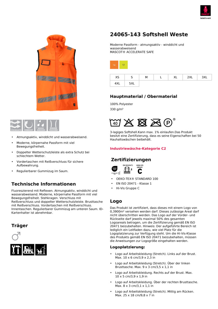Datenblatt Zertifikat