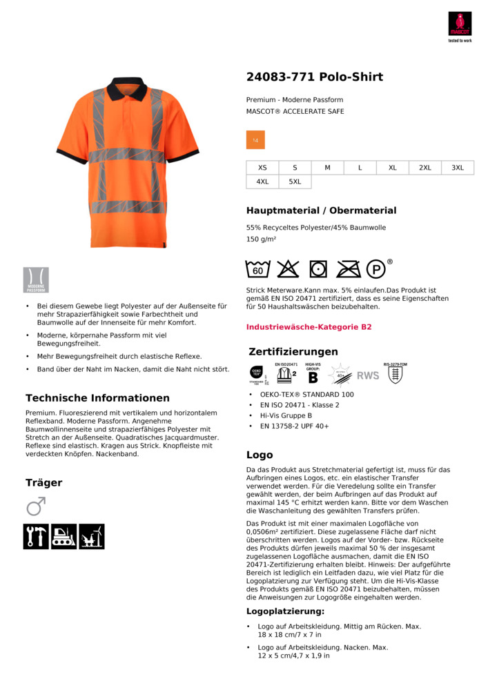 Datenblatt Zertifikat