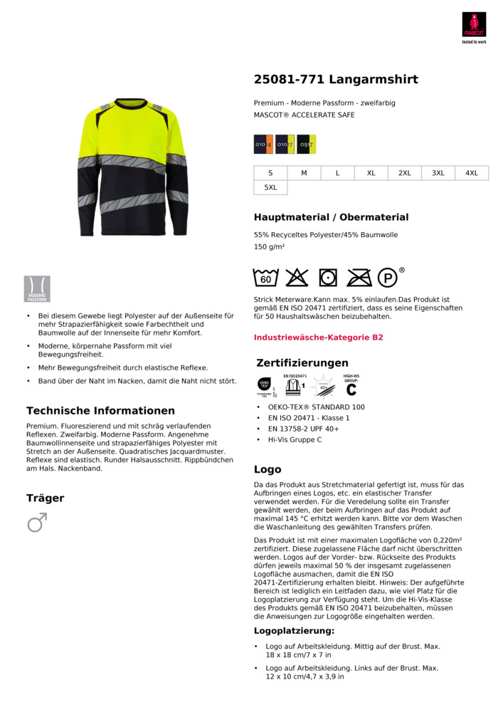 Datenblatt Zertifikat