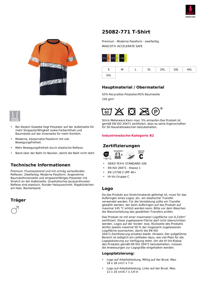 Datenblatt Zertifikat
