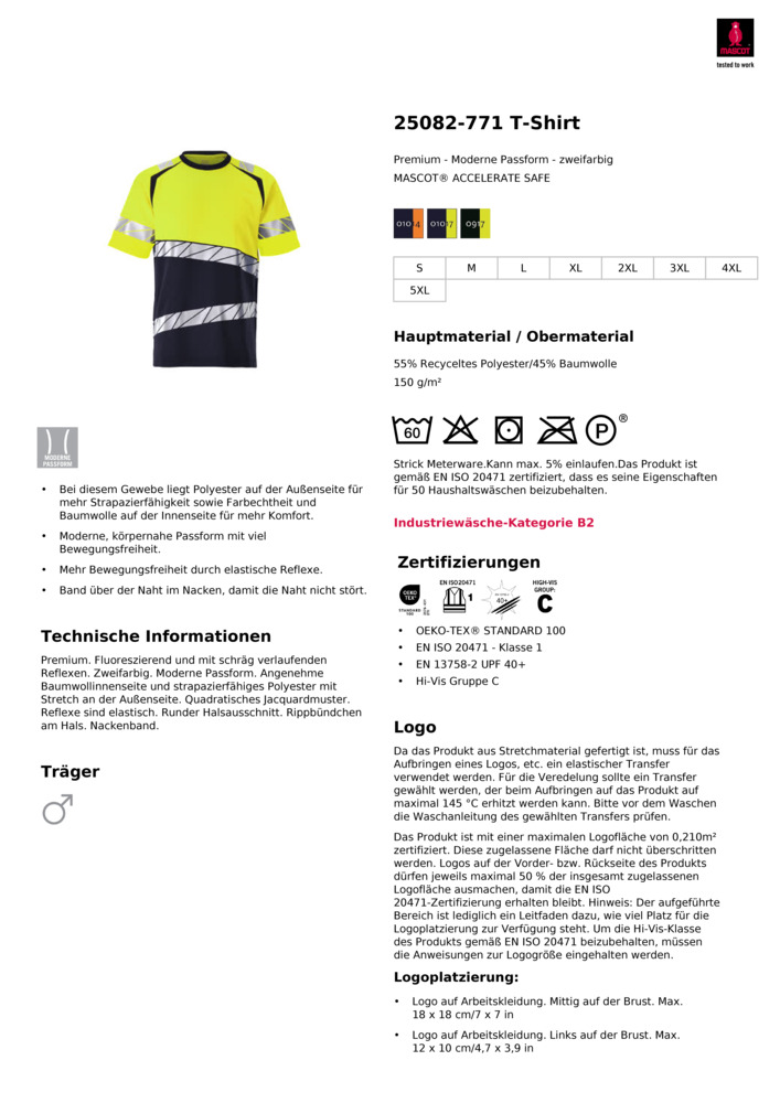 Datenblatt Zertifikat