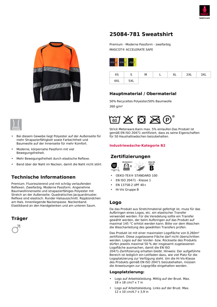 Datenblatt Zertifikat