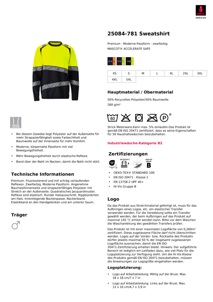 Datenblatt Zertifikat