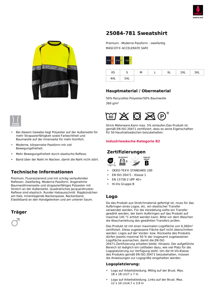 Datenblatt Zertifikat
