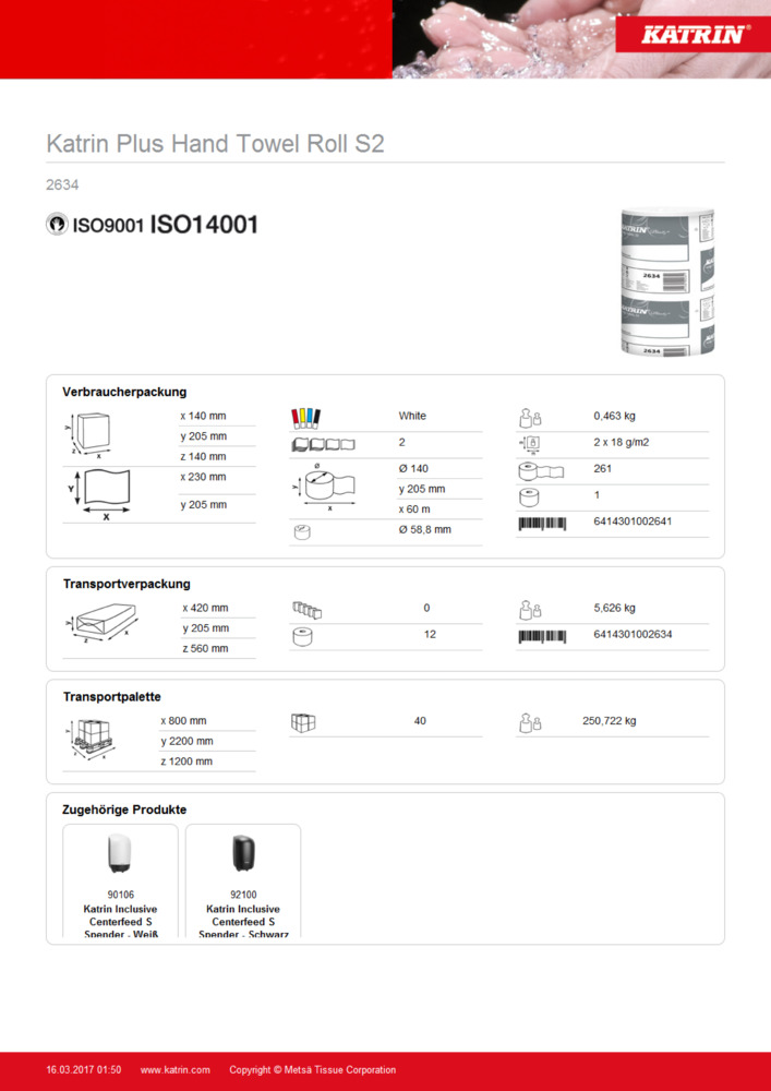 Datenblatt Zertifikat
