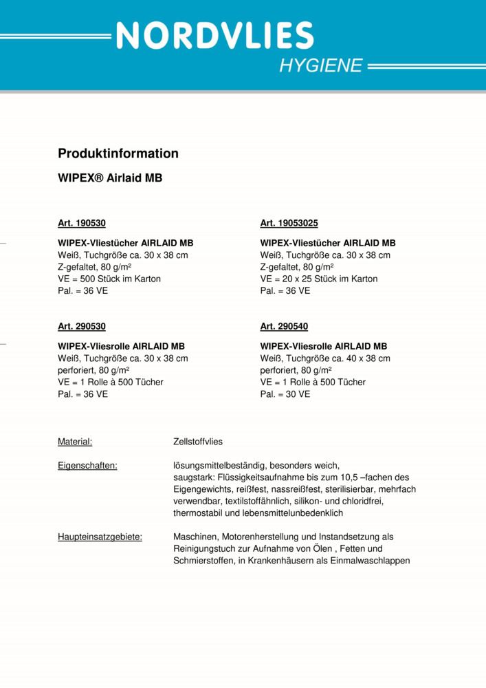 Datenblatt Zertifikat