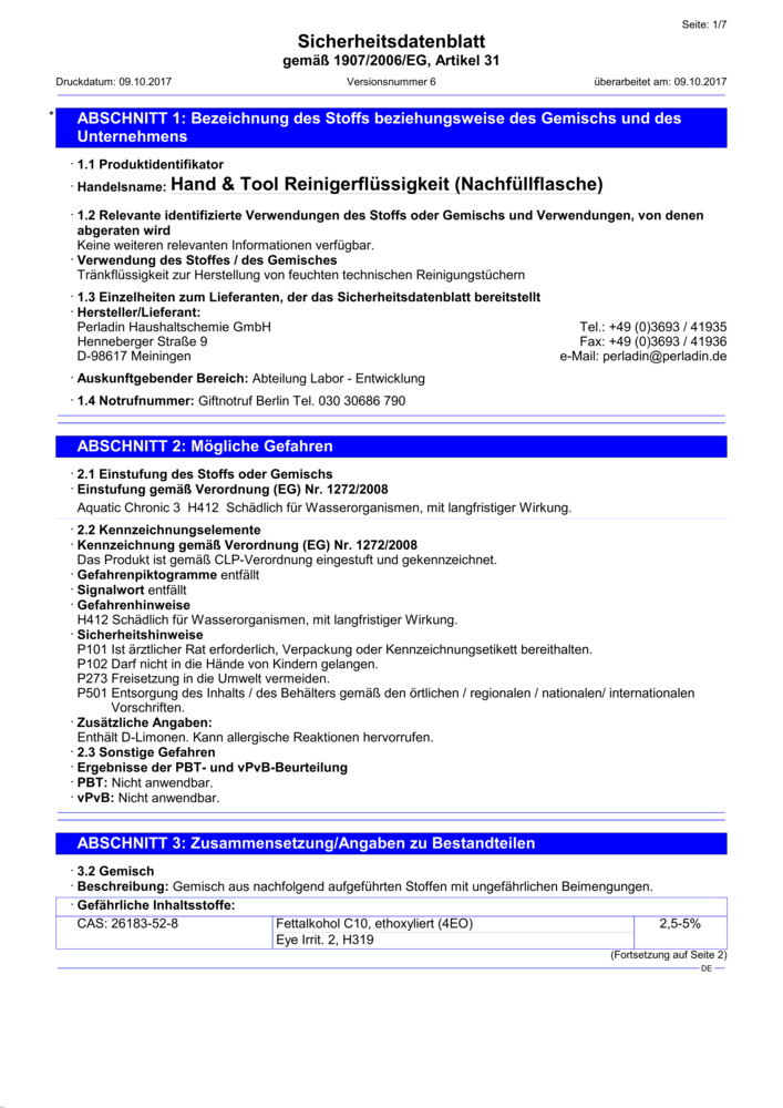 Datenblatt Zertifikat