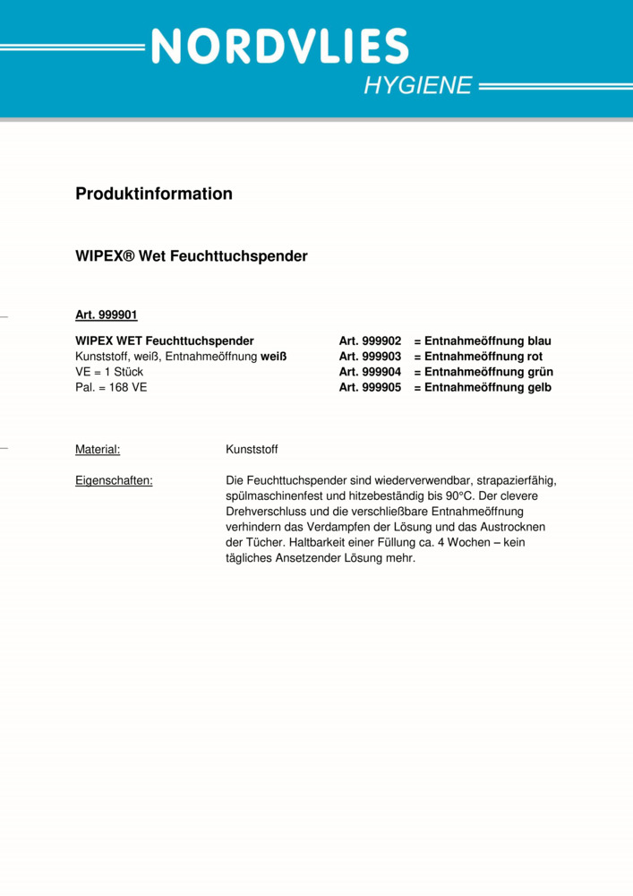 Datenblatt Zertifikat
