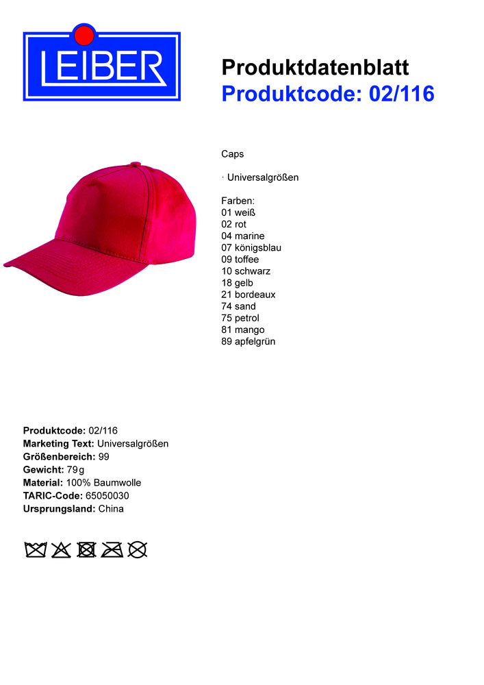 Datenblatt Zertifikat