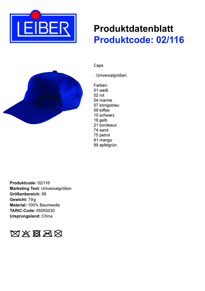 Datenblatt Zertifikat