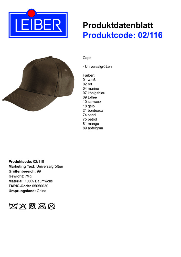 Datenblatt Zertifikat