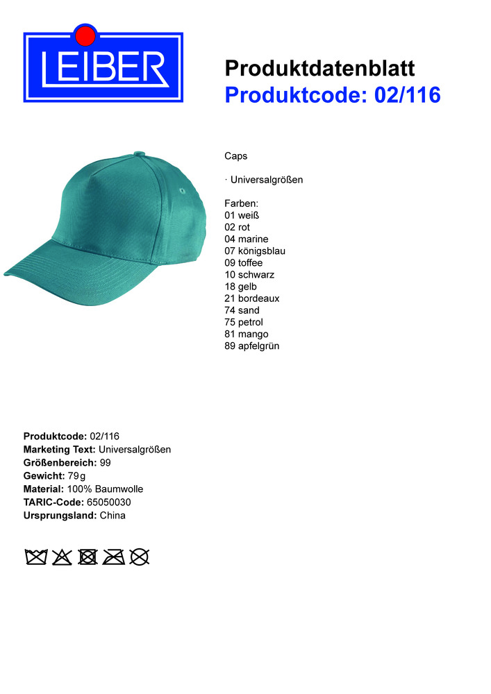 Datenblatt Zertifikat