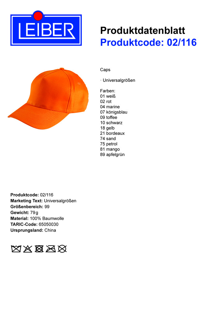 Datenblatt Zertifikat