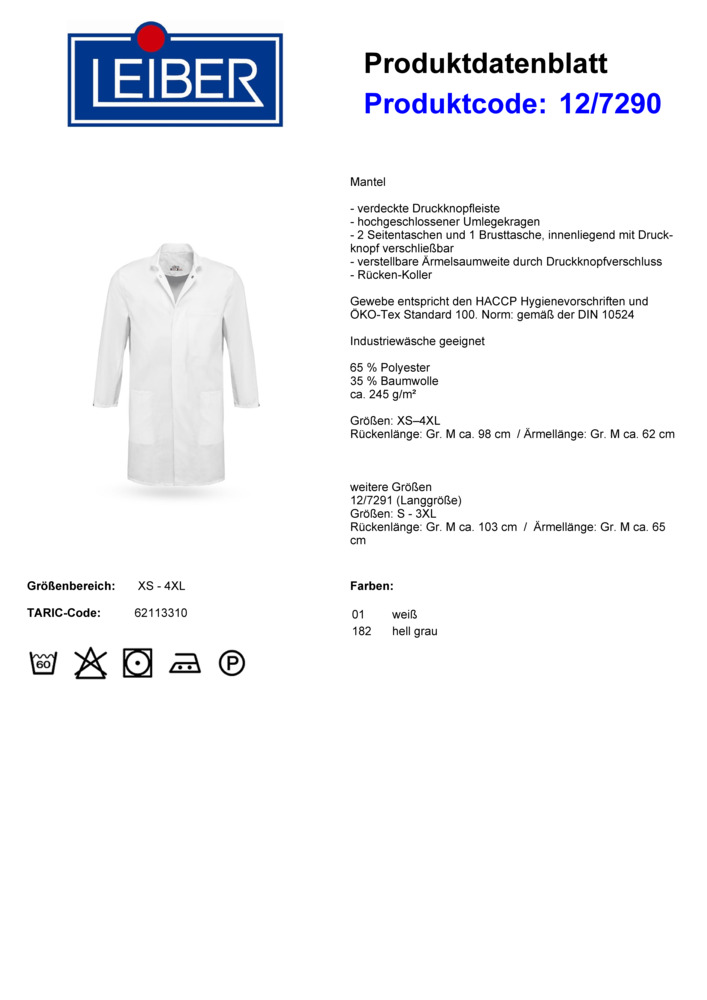 Datenblatt Zertifikat